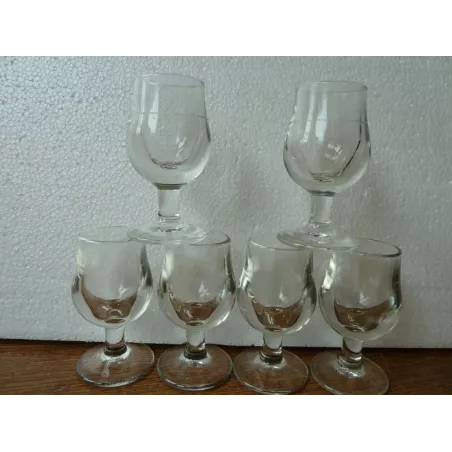 6 VERRES A DIGESTIF 2CL