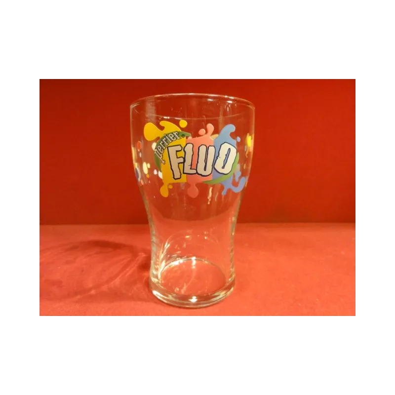 6 VERRES PERRIER FLUO