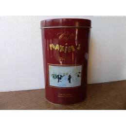BOITE CAFE MAXIM'S DE PARIS 11CM X7.70CM HT 18.50CM