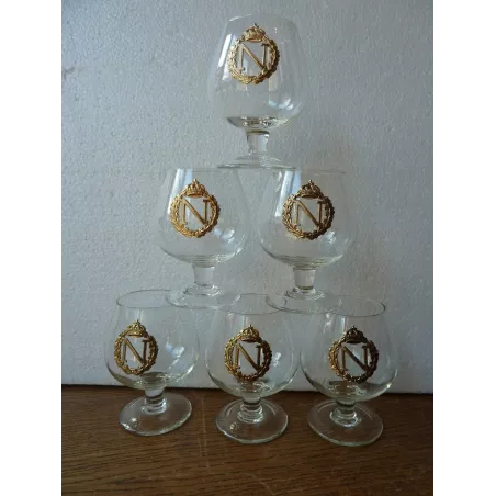 6 VERRES COGNAC NAPOLEON  10/12CL