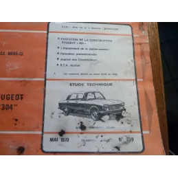 REVUE TECHNIQUE AUTOMOBILE PEUGEOT 304   MAI 1970