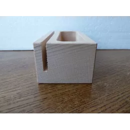 PORTE SOUS BOCK STRAFFE HENDRIK EN BOIS 12CM X6CM X4.50CM