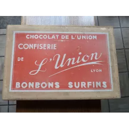 BOITE CHOCOLAT DE L'UNION  36CM X24CM X5CM