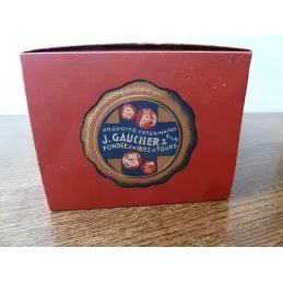 BOITE J. GAUCHER  PRODUITS VETERINAIRES 9CM X7.20 HT.15.20CM