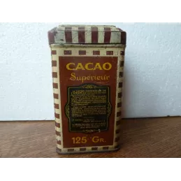 BOITE CACAO  L'UNION  6CM X6CM  HT 10.50CM