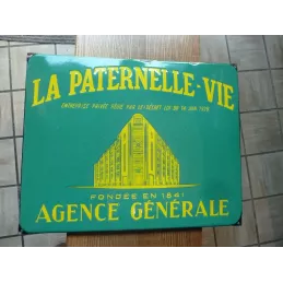 PLAQUE EMAILLEE LA PATERNELLE -VIE  48.50CM X38CM