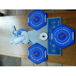 CRISTAL LIMINANA CALENDRIER PERPETUEL AVEC BAROMETRE  40CM X34.50CM