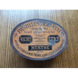 BOITE PASTILLES AUX SELS NATURELS DE VICHY-ETAT 10CM X7.40CMX4.20CM