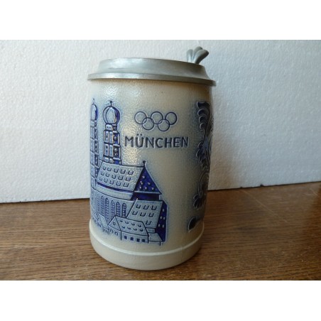 CHOPE GRES MUNCHEN JEUX OLYMPIQUE  COLLECTOR  50CL  HT 13.50CM