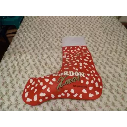 GRANDE BOTTE  GORDON XMAS EN TISSU  70CM X55CM
