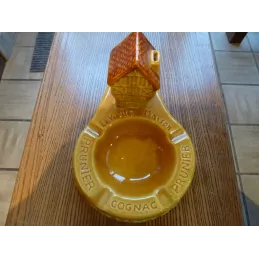 CENDRIER  COGNAC PRUNIER  21CM X14CM  HT 13CM