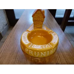 CENDRIER  COGNAC PRUNIER  21CM X14CM  HT 13CM