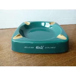 CENDRIER  BELGIAN WORLD AIRLINES   SABENA 19.50CM X18.80CM