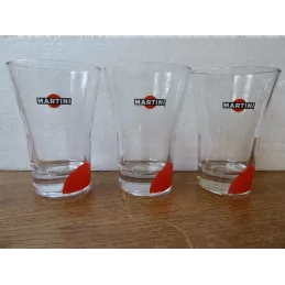 3 VERRES MARTINI  HT 12.60CM