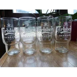 4 VERRES CARLSBERG  50CL HT 16.30CM