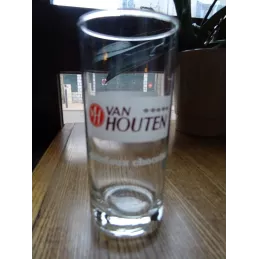 6 VERRES VAN HOUTEN CHOCOLAT 20/25CL HT 13.40CM