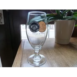 1 VERRE  BRASSERIE DES CUVES SASSENAGE  ISERE 25CL  HT 17CM