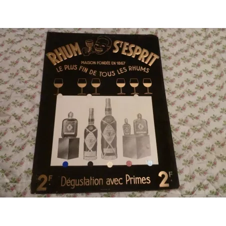 CARTON  RHUM ST ESPRIT  64.50CM X49.50CM