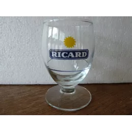 1 VERRE MOMIE RICARD SOLEIL AVEC TRAIT DE DOSE HT 8.50CM