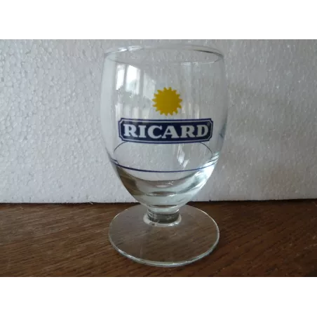 1 VERRE MOMIE RICARD SOLEIL AVEC TRAIT DE DOSE HT 8.50CM