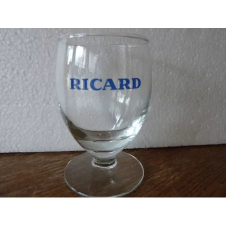 1 VERRE MOMIE RICARD  ECRITURE GRASSE  SANS TRAIT DE DOSE HT 8.50CM