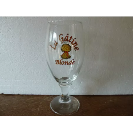 1 VERRE  LA GATINE  BLONDE 25CL HT.17.60CM   FRANCAIS