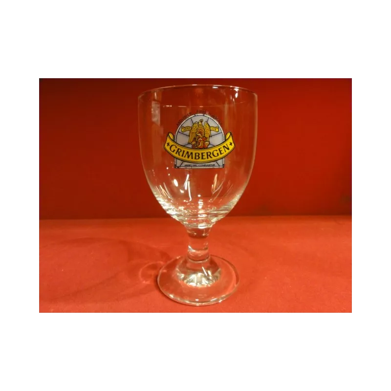 1 VERRE GRIMBERGEN  33 CL LOGO BLEU