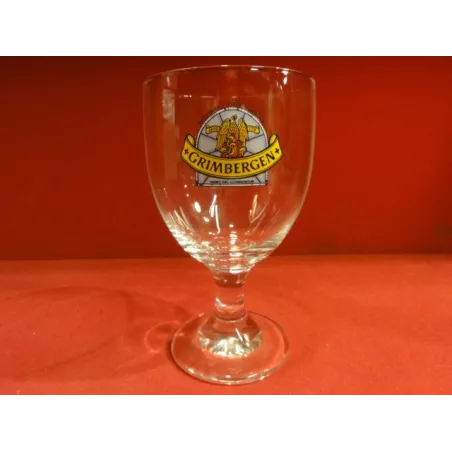 1 VERRE GRIMBERGEN  33 CL LOGO BLEU