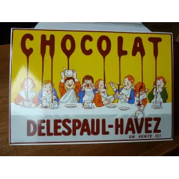 PLAQUE EMAILLEE CHOCOLAT...