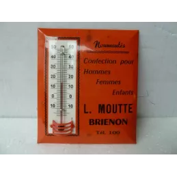 THERMOMETRE  GLACOIDE  MOUTTE  BRIENON   ORANGE 10.80CM X9.30CM