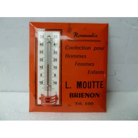 THERMOMETRE  GLACOIDE  MOUTTE  BRIENON   ORANGE 10.80CM X9.30CM