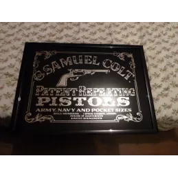 MIROIR SAMUEL COLT PISTOLS  59CM X43CM