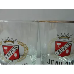 3 VERRES  JENLAIN 25CL DIFFERENTS HT 10CM