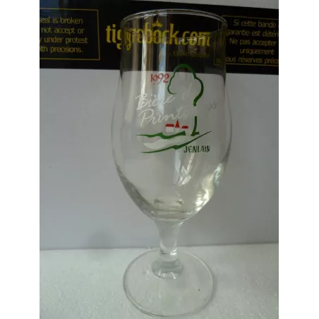 1 VERRE JENLAIN 25CL  BIERE DE PRINTEMPS  ANNEE 1992 HT 18.50CM