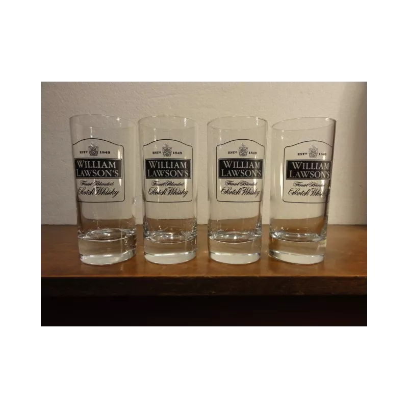 4 VERRES WILLIAM LAWSON'S