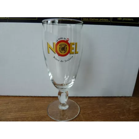 1 VERRE  BIERE DE NOEL JENLAIN 25CL HT.17.70CM