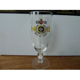 1 VERRE  BIERE DE NOEL JENLAIN 25CL HT 17.70CM ANNEE 1991