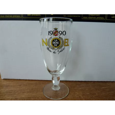 1 VERRE  BIERE DE NOEL JENLAIN 25CL HT 17.70CM ANNEE 1990