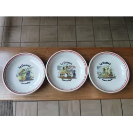 SERVICE A COUSCOUS EN CERAMIQUE  ASSIETTES DIAMETRE 21CM  PLAT DIAMETRE 30CM