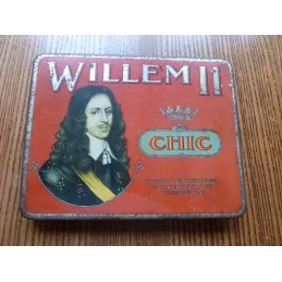 BOITE  CIGARETTES  WILLEM II  CHIC  14.40CM X11.20CM