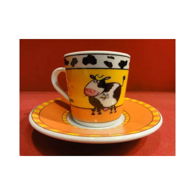 6 TASSES A CAFE  DECOR VACHE 