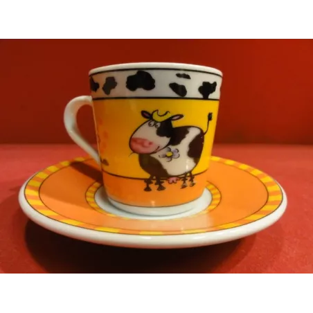 6 TASSES A CAFE  DECOR VACHE 