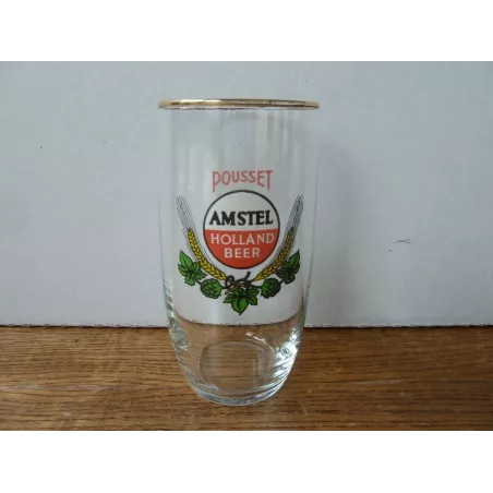 1 VERRE AMSTEL  POUSSET 25CL HT 12.50CM