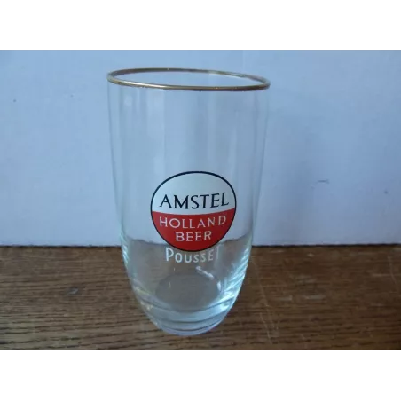 1 VERRE AMSTEL HOLLAND BEER  POUSSET  25CL HT 11.90CM