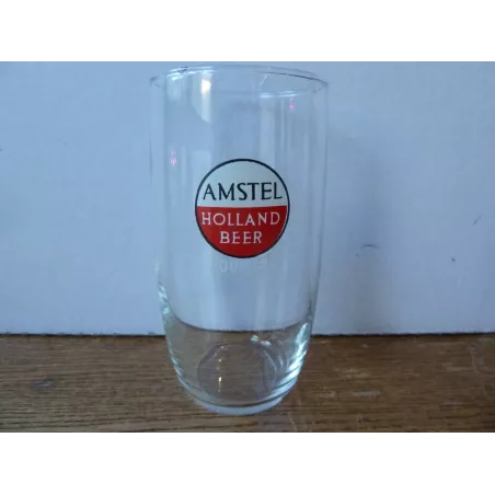 1 VERRE AMSTEL HOLLAND BEER  POUSSET  25CL HT 12.50CM