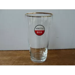 1 VERRE AMSTEL BIER 25CL  HT 13.20CM