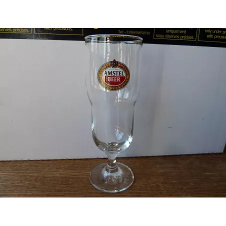 1 VERRE AMSTEL  BEER 25CL HT.17.90CM