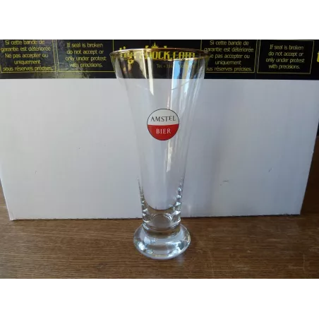 1 VERRE AMSTEL BIER 30CL HT.20CM