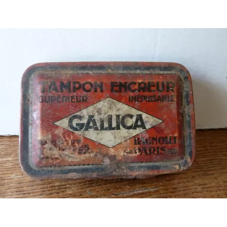 ¨BOITE TAMPON ENCREUR  GALLICA  9.50CM X6.30CM