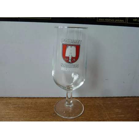 1 VERRE SPATEN MUNICH POUSSET 25CL HT 17CM